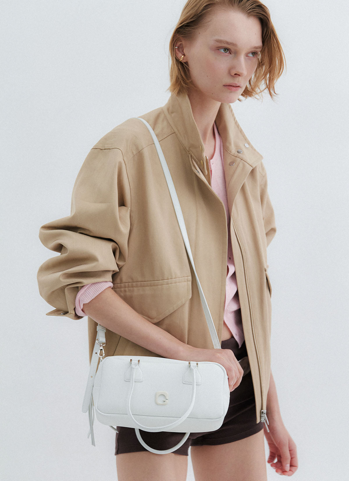 Lia Mini Tote Bag — White — view 5