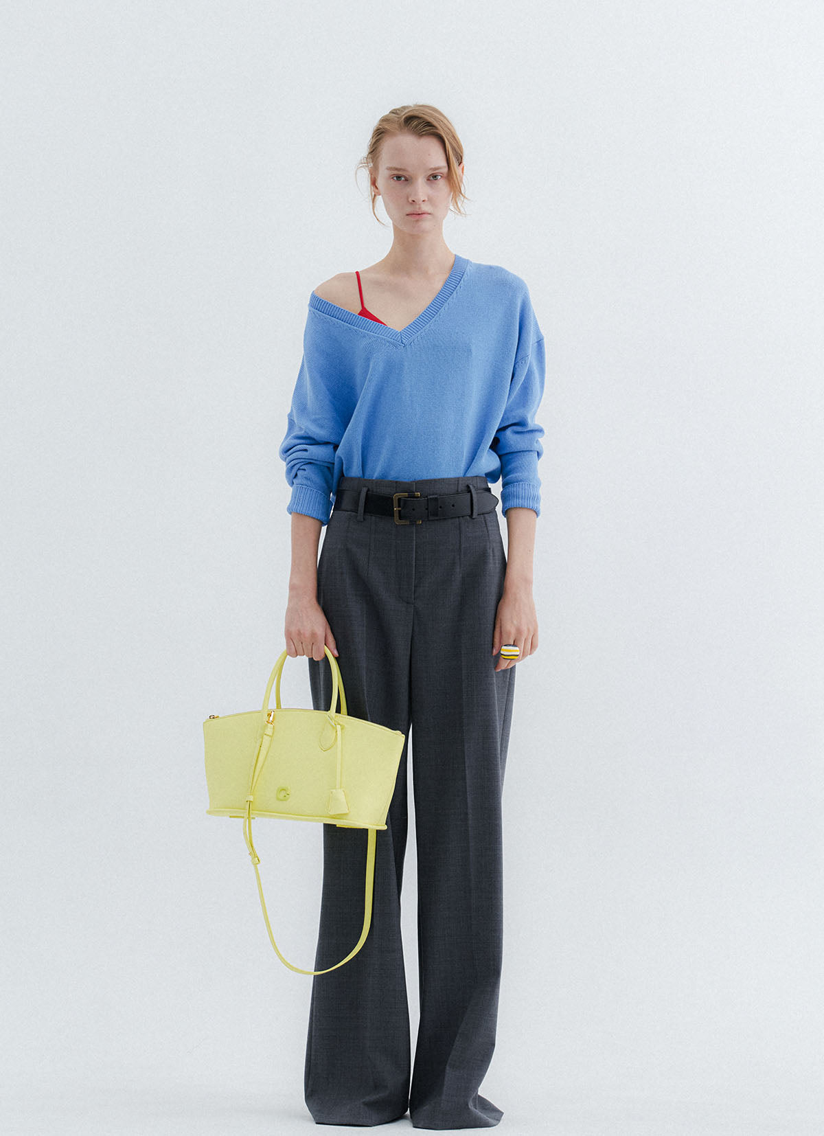 Aveline Tote Bag — Lime — view 3