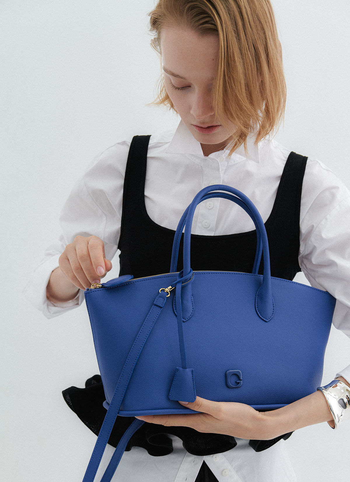 Aveline Tote Bag — Royal Blue — view 4