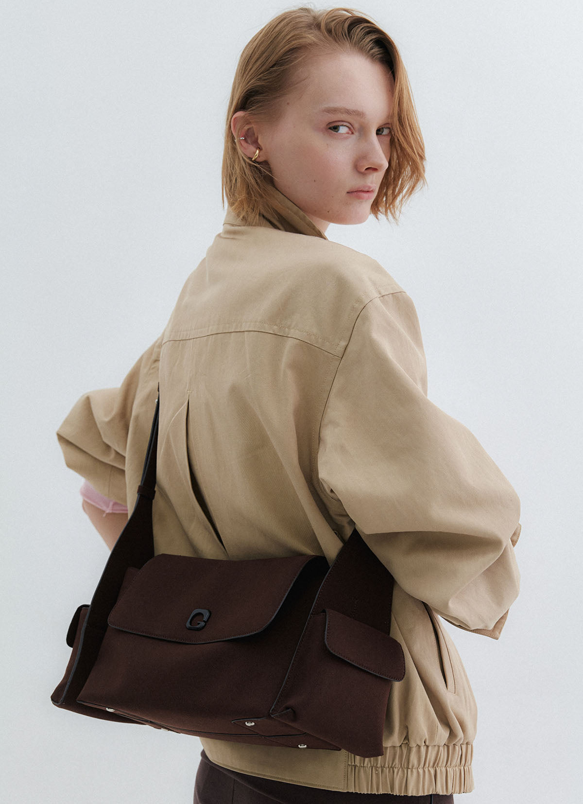Rover Shoulder Bag — Dark Brown — view 4