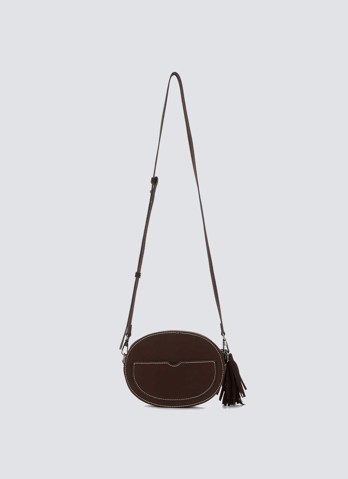 Luna Shoulder Bag — Dark Brown — view 8