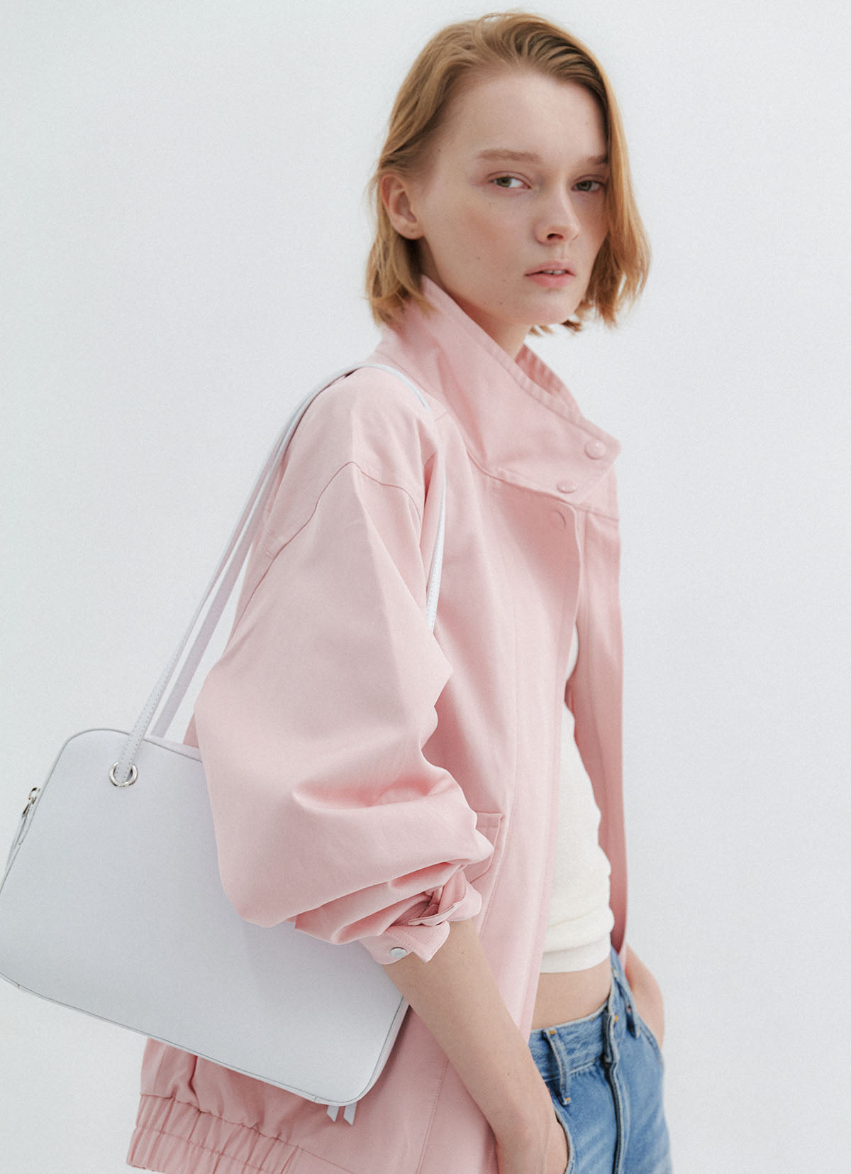 Lia Shoulder Bag — White — view 4
