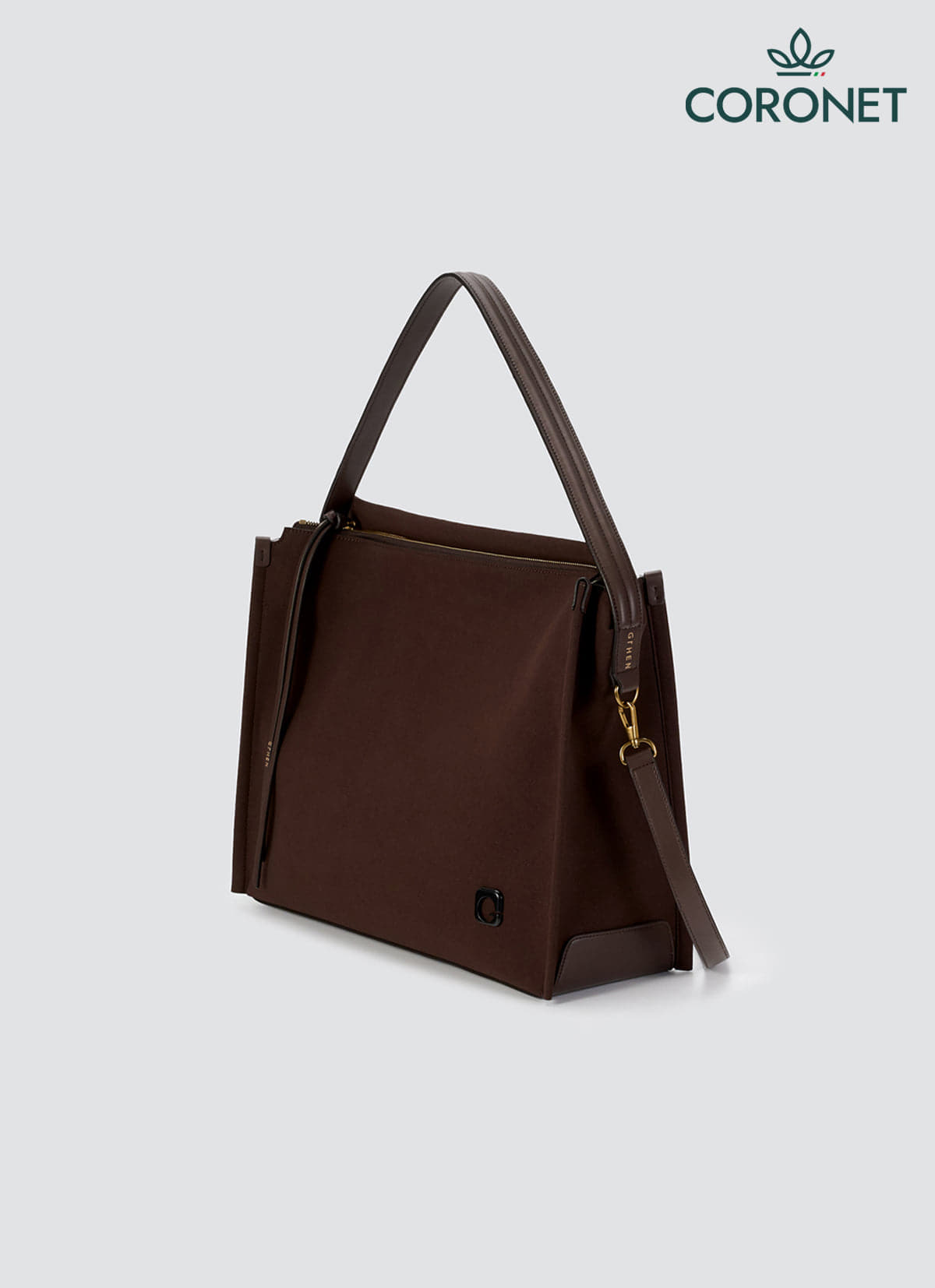 Baron Shoulder Bag — Dark Brown