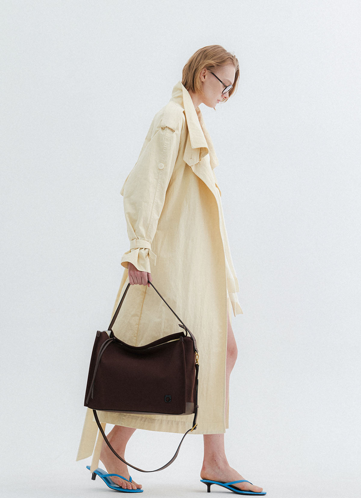 Baron Shoulder Bag — Dark Brown — view 3