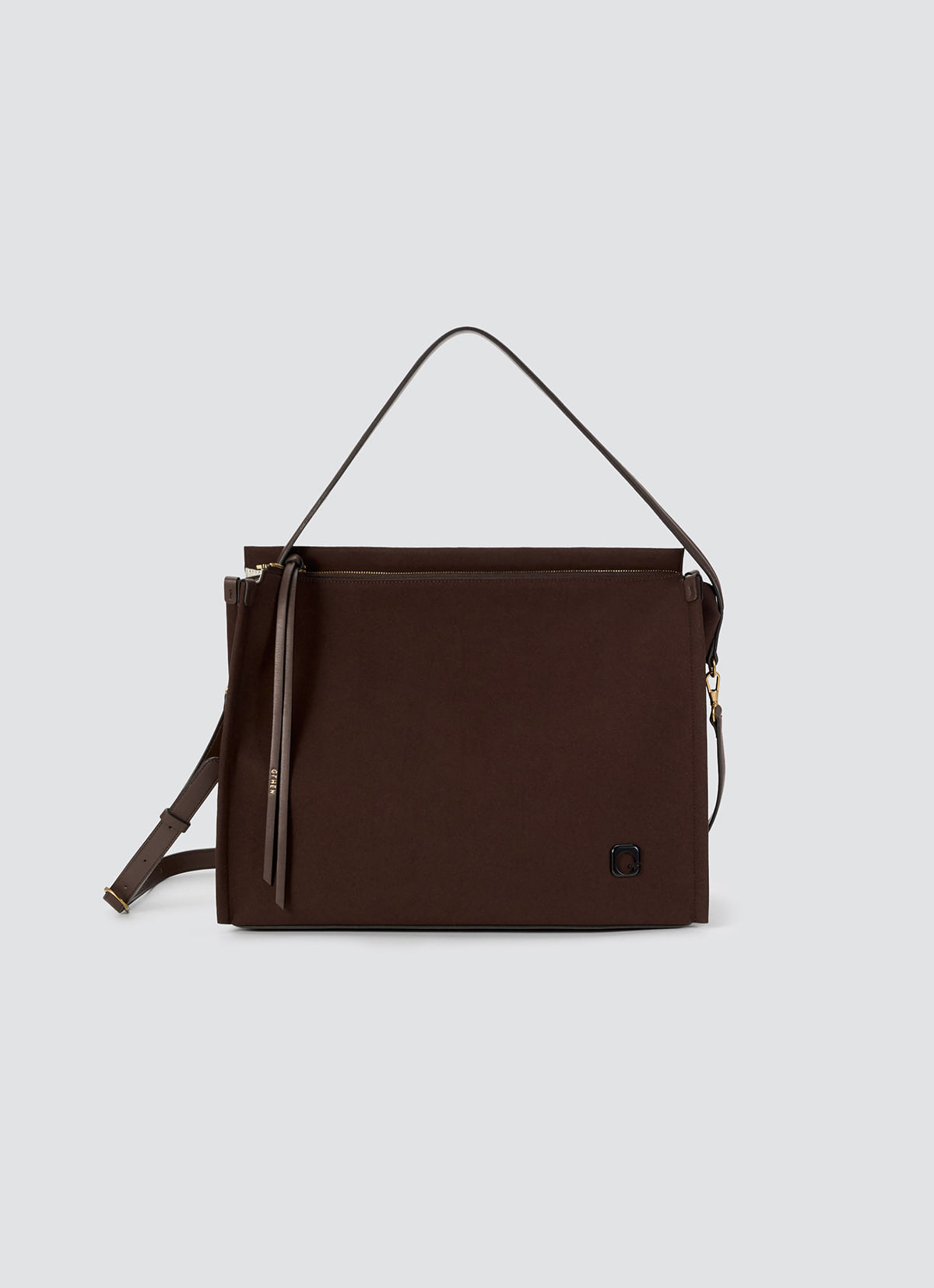 Baron Shoulder Bag — Dark Brown — view 6