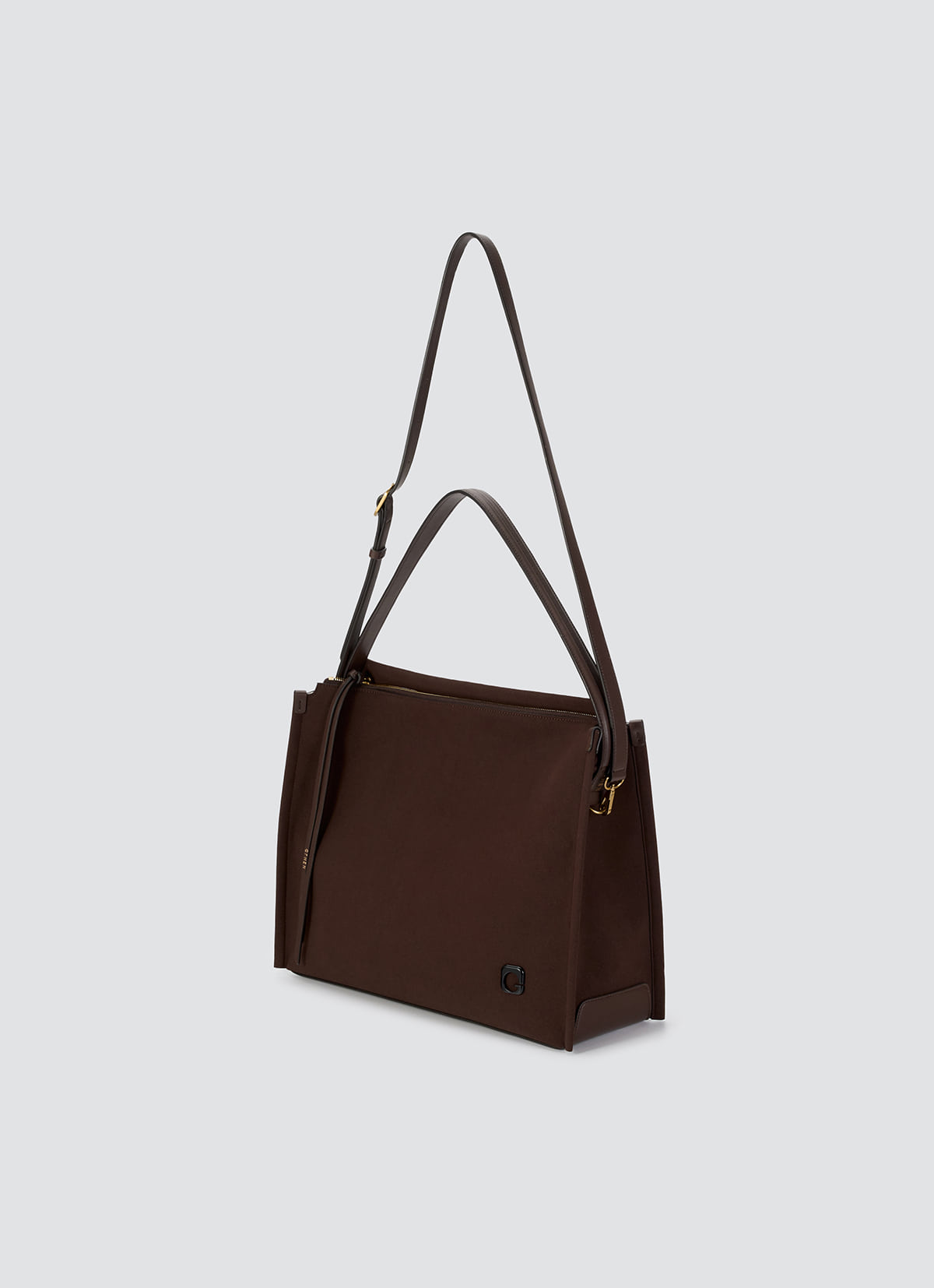 Baron Shoulder Bag — Dark Brown — view 7
