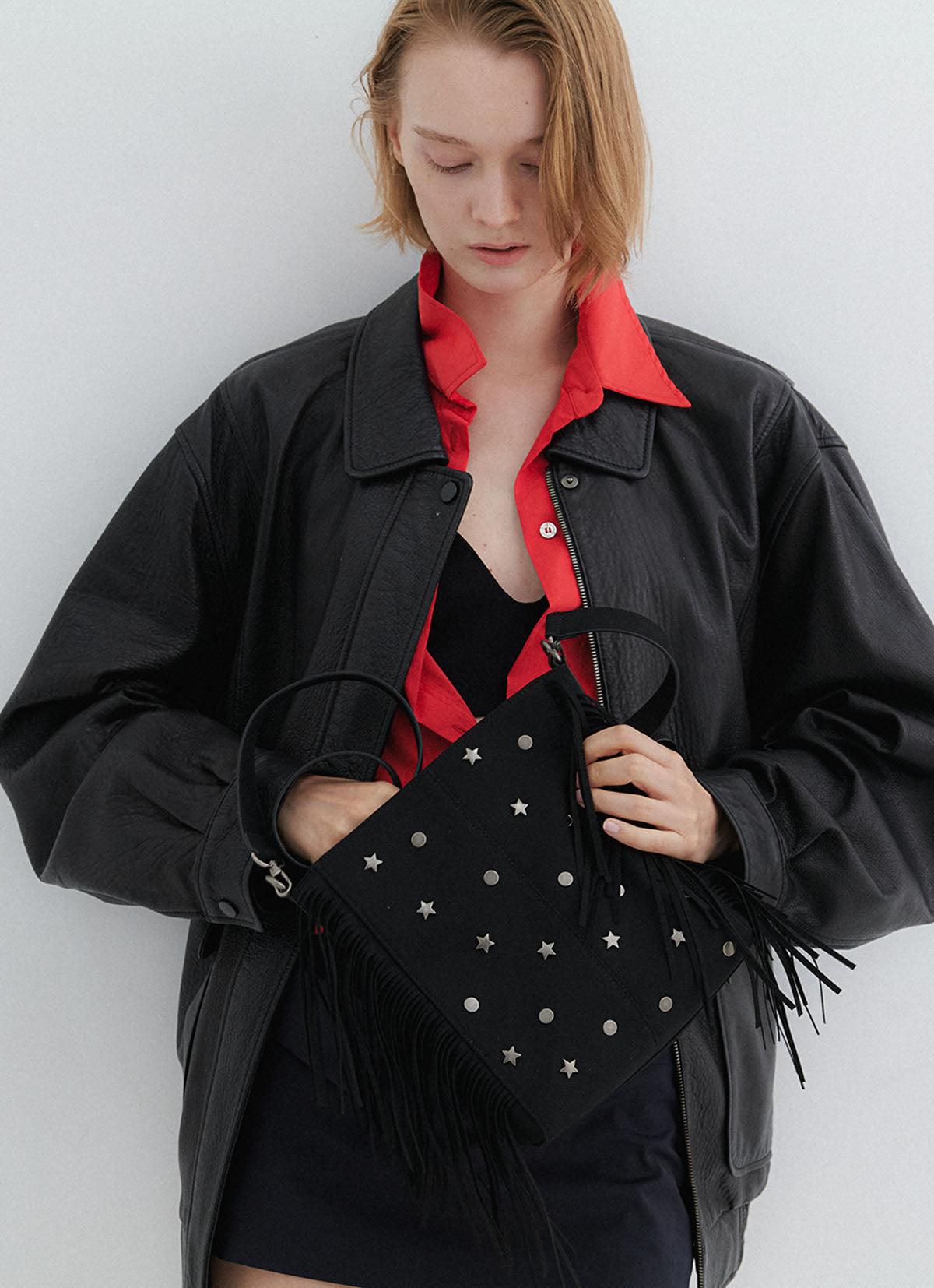 Stella Shoulder Bag — Black — view 4
