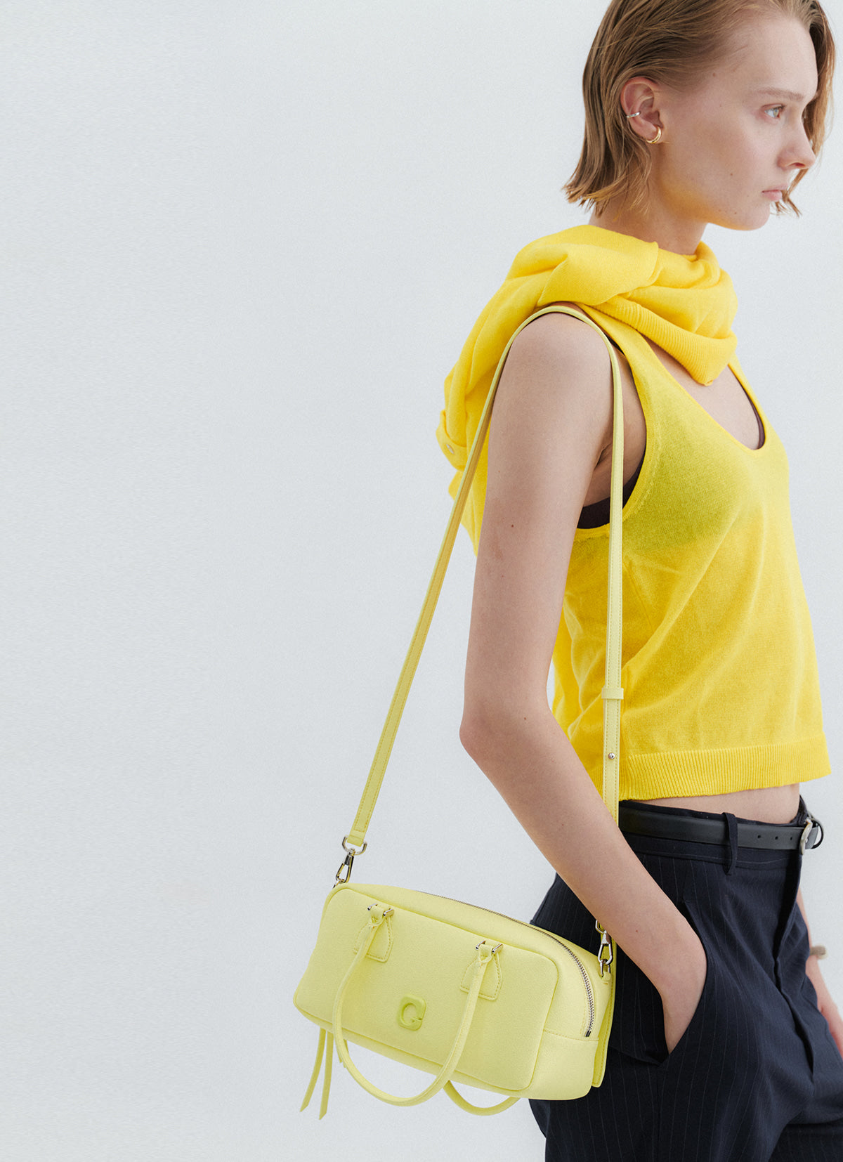 Lia Mini Tote Bag — Lime — view 4