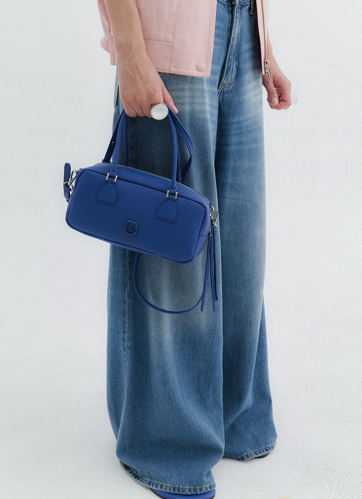 Lia Mini Tote Bag — Sky Blue — view 4