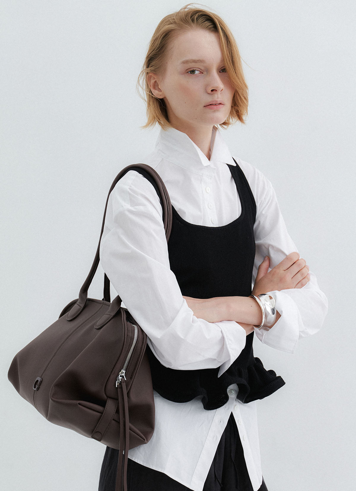 Basis Tote Bag — Dark Brown — view 4