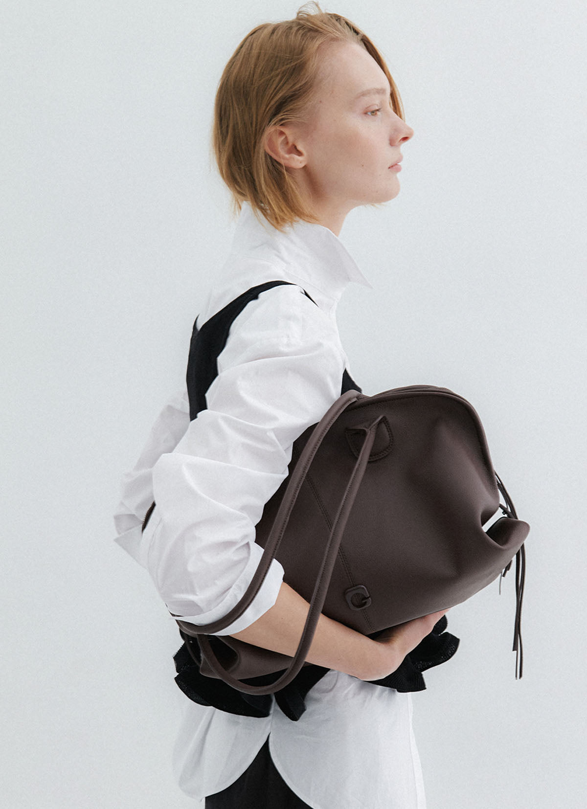 Basis Tote Bag — Dark Brown — view 5