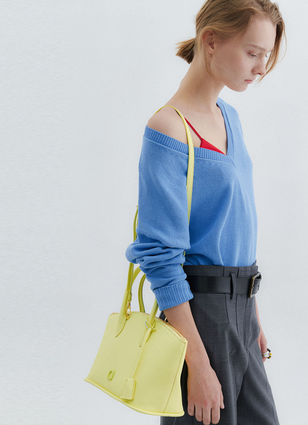 Aveline Tote Bag — Lime — view 4