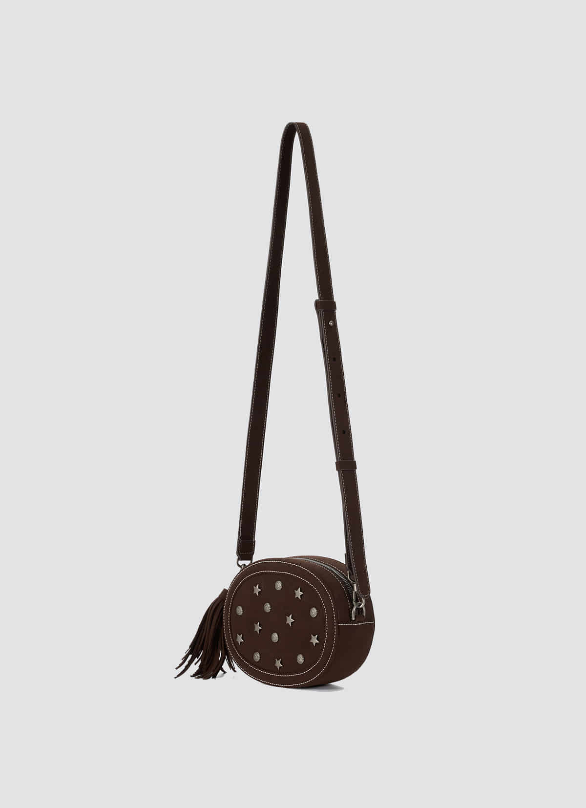 Luna Shoulder Bag — Dark Brown — view 6