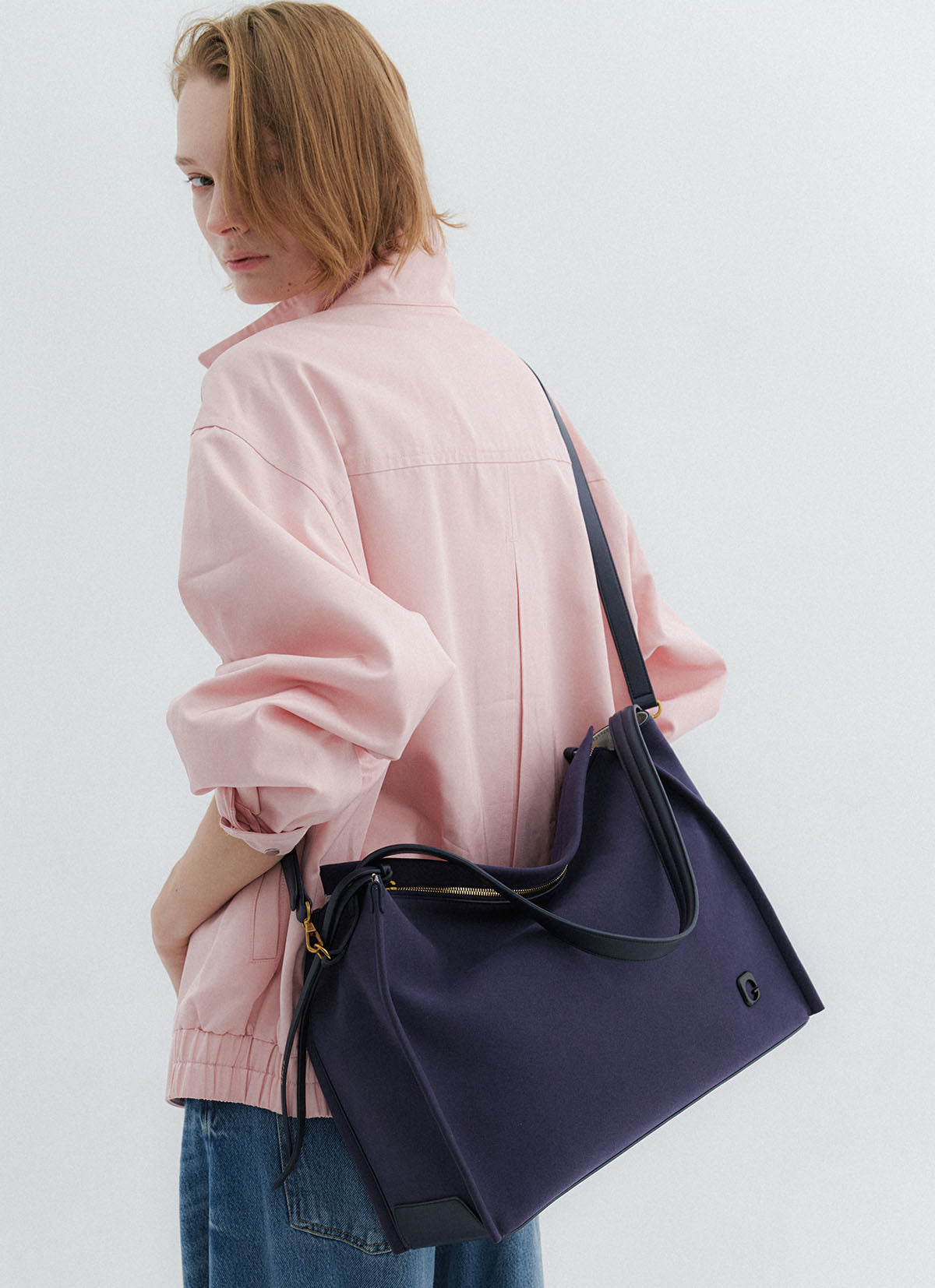 Baron Shoulder Bag — Dark Navy — view 4