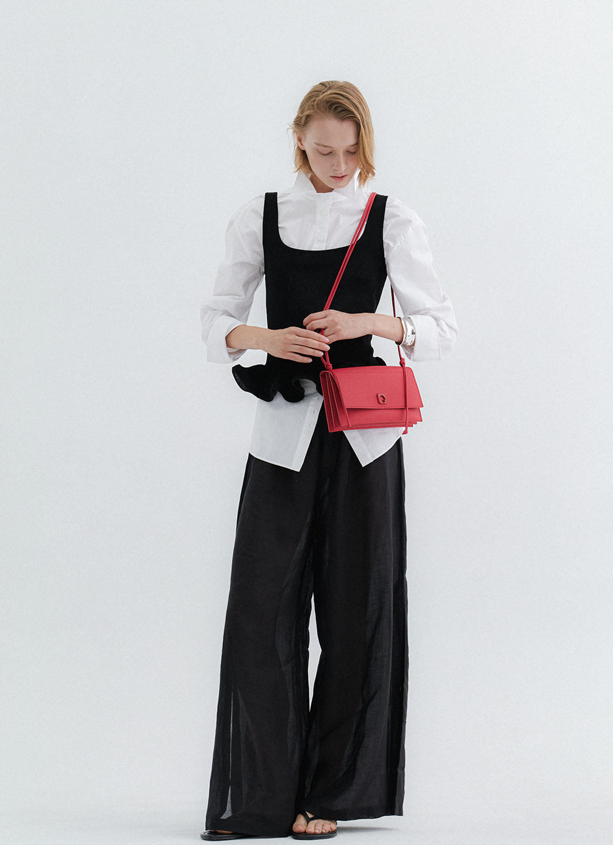 Tria Mini Shoulder Bag — Red — view 3