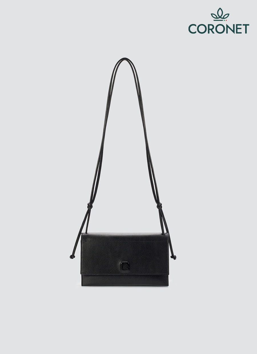 Tria Mini Shoulder Bag — Black