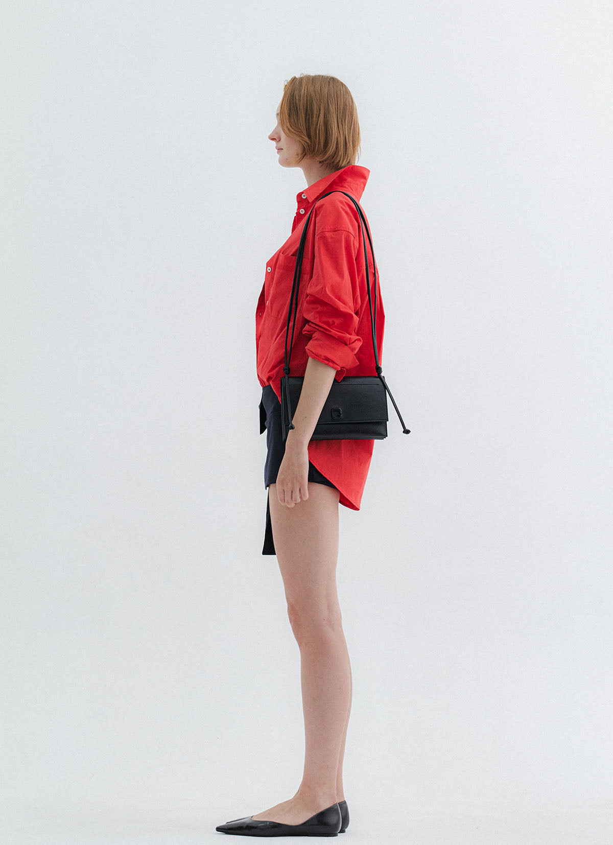 Tria Mini Shoulder Bag — Black — view 3