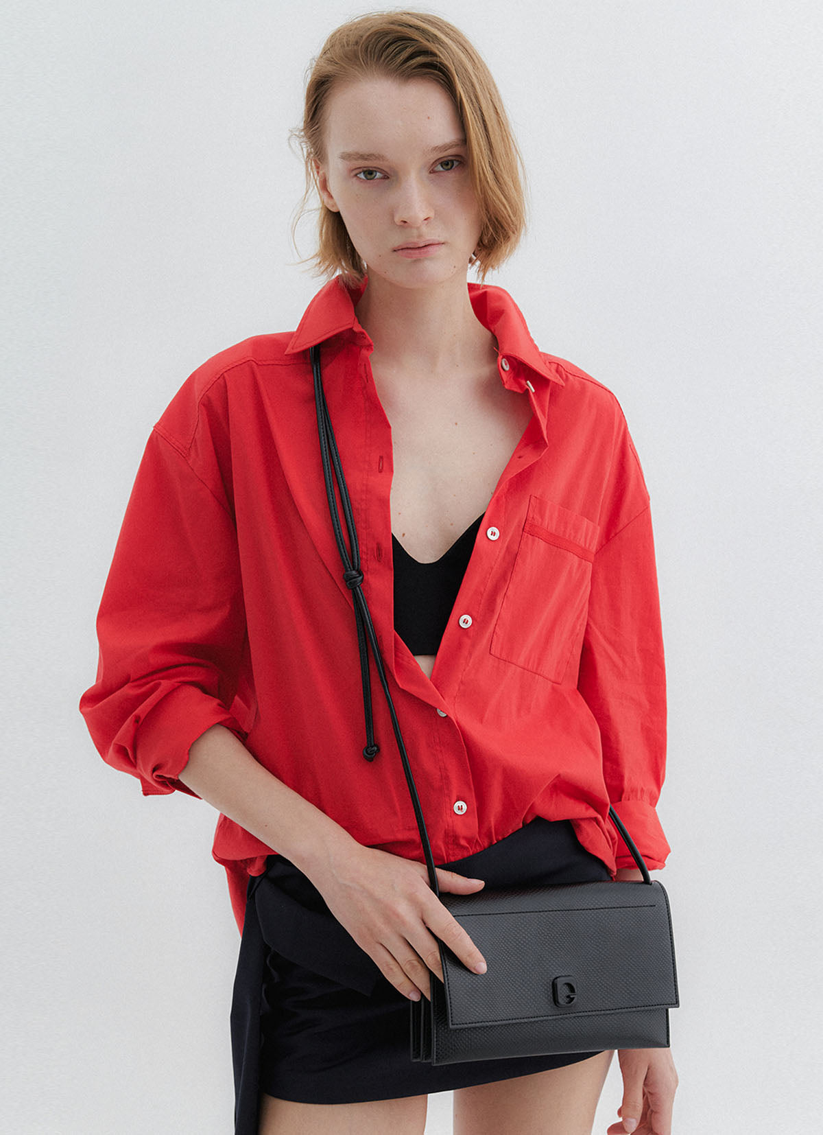 Tria Mini Shoulder Bag — Black — view 4