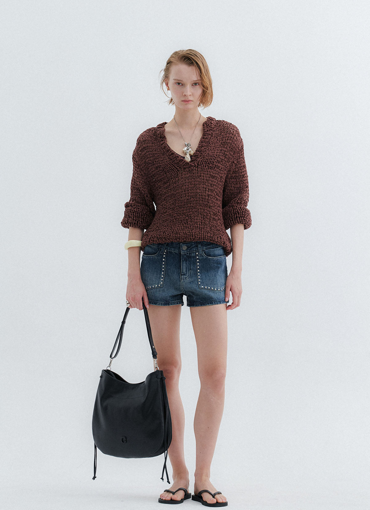 Riel Hobo Bag — Black — view 3
